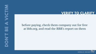 Small business scams