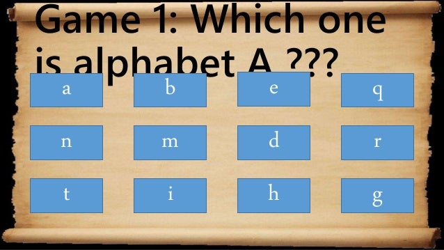 Small Alphabet Exercise