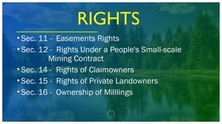 Mining Rights Act SMALL-SCALE MINING ACT.pptx SMALL-SCALE MINING ACT | PPTX