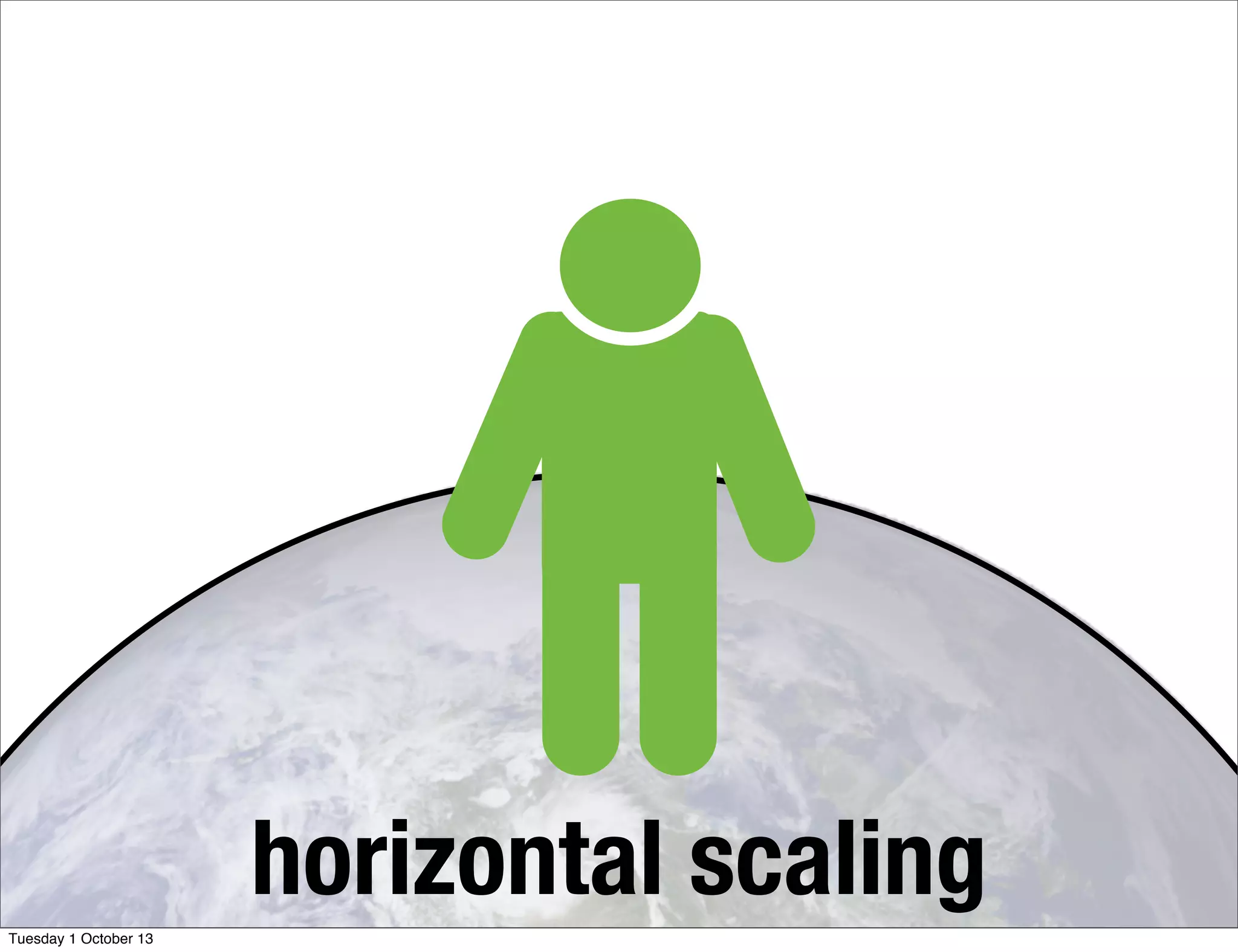 horizontal scalingTuesday 1 October 13
 