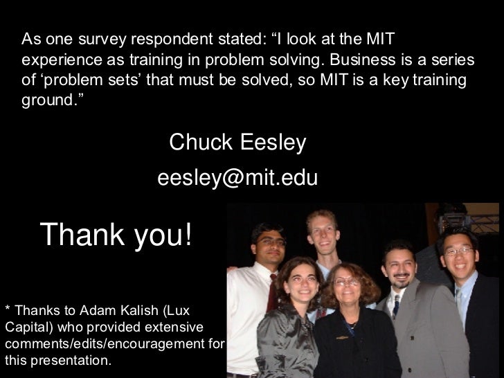 Chuck eesley dissertation