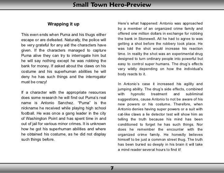Small Town Hero preview