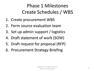 MS Project 2010 schedule template for large NASA procurements $10-450 ...