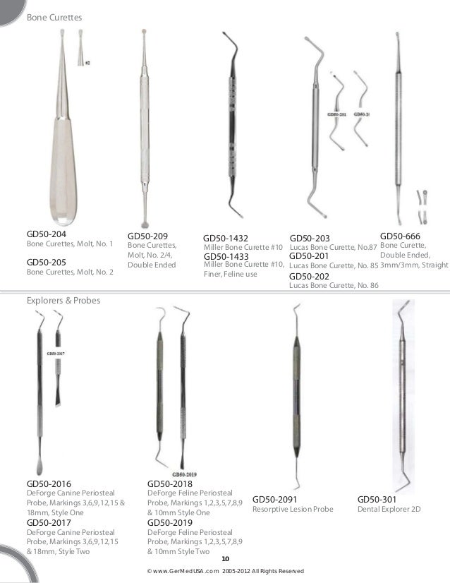 GermedUSA Small animal dental instruments