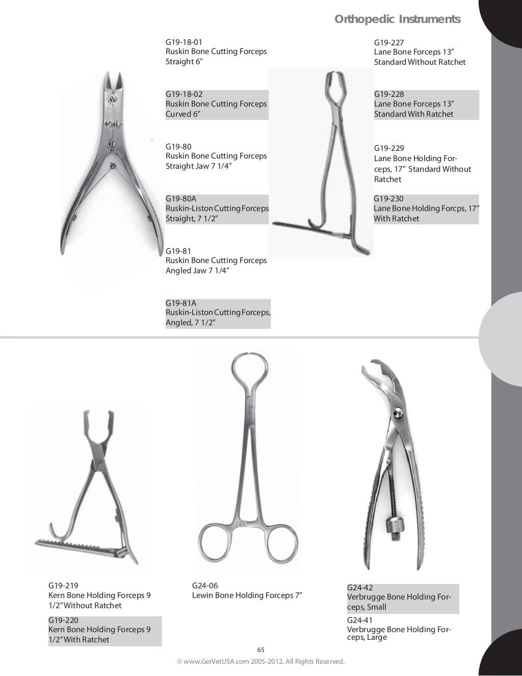 GermedUsa Small animal Surgical Instrument catalog