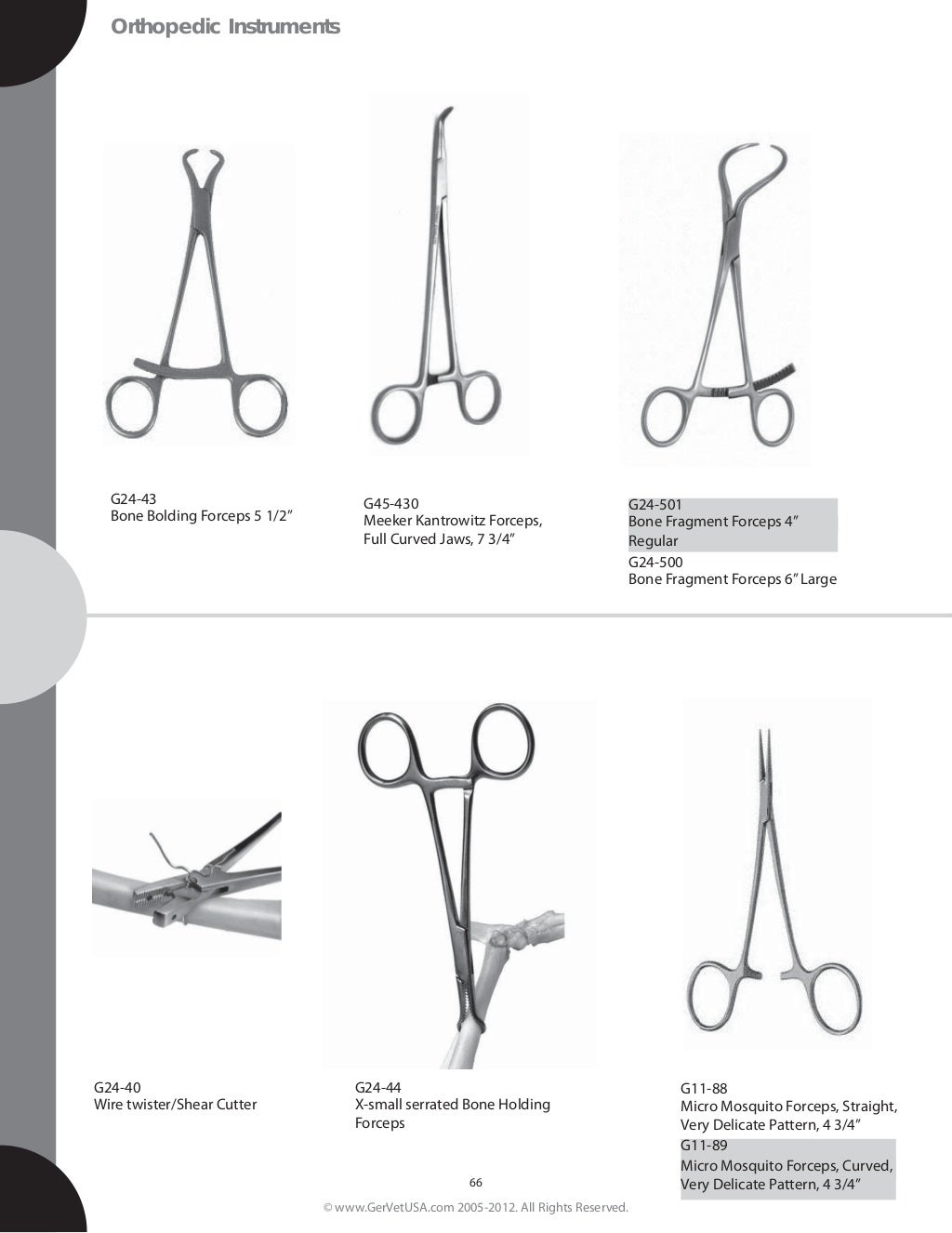 GermedUsa Small animal Surgical Instrument catalog