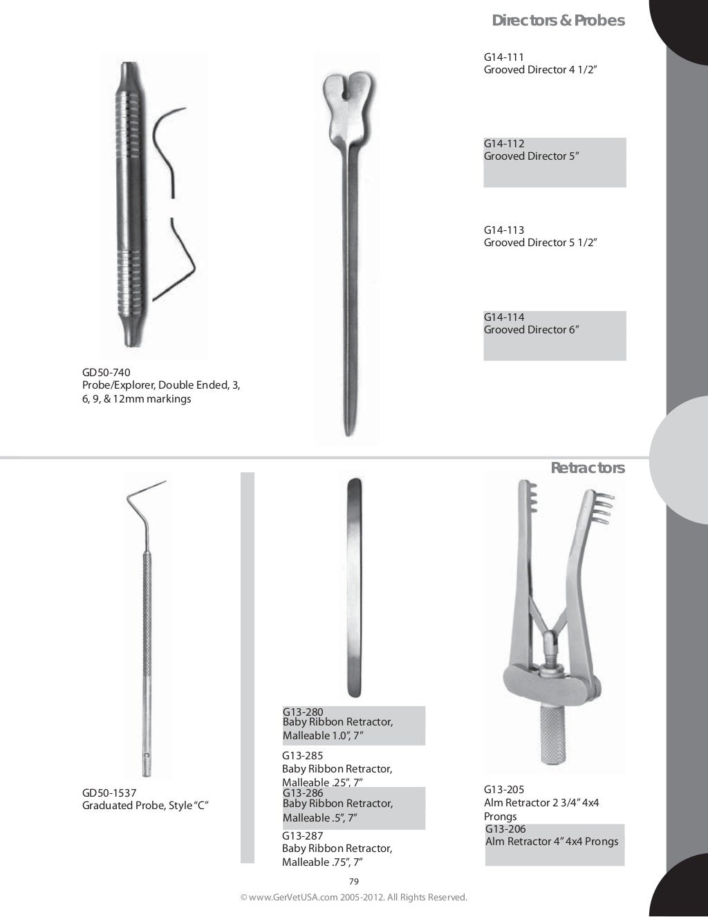 GermedUsa Small animal Surgical Instrument catalog
