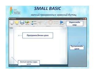 Small basic үзүүлэн | PPT