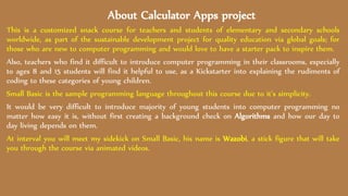 Small Basic Calculator Apps lesson | PPSX