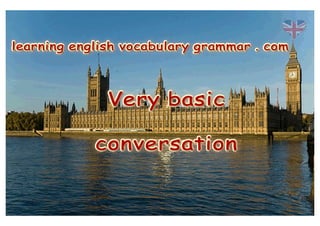 Basic English conversation video - short English conversation