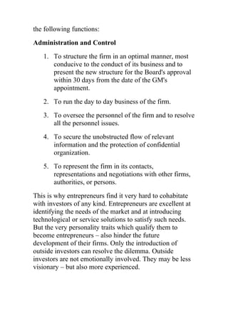 Small Business Manual