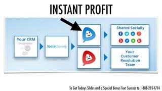 INSTANT PROFIT
To Get Todays Slides and a Special Bonus Text Success to 1-888-295-1714
 