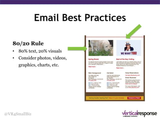 Email Best Practices
@VR4SmallBiz
 