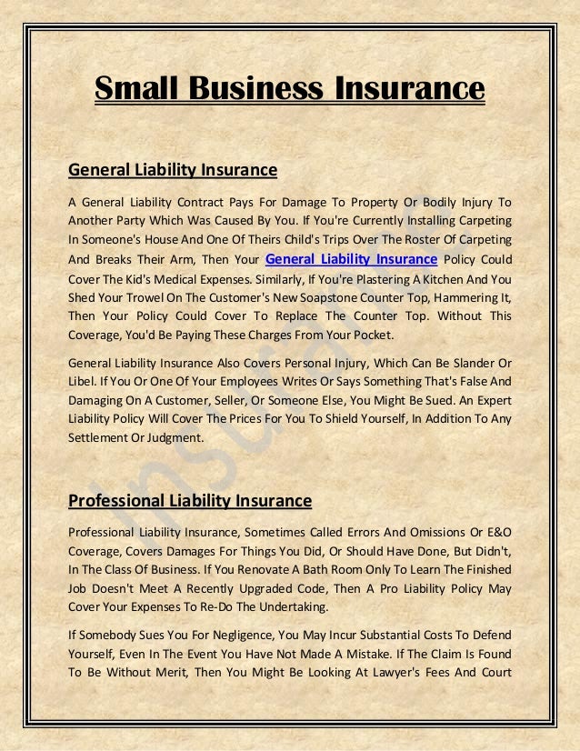 Small Business Insurance