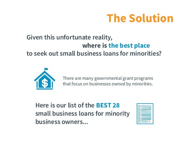 Small Business Loans for Minorities