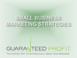 Small Business Marketing Strategies 