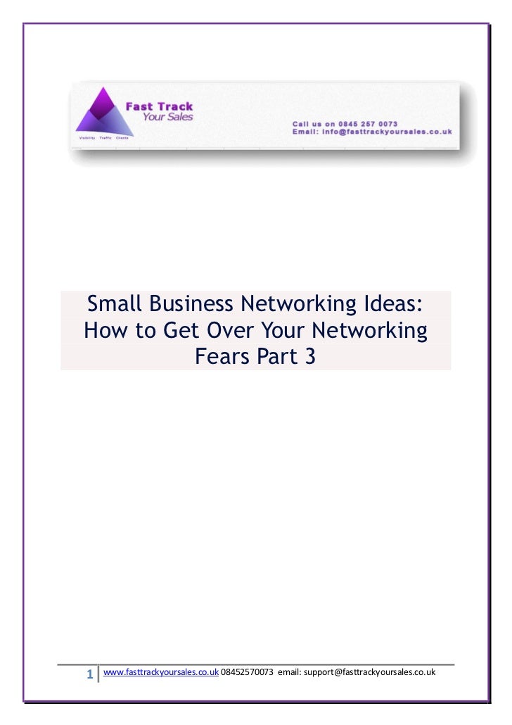 Small business networking ideas