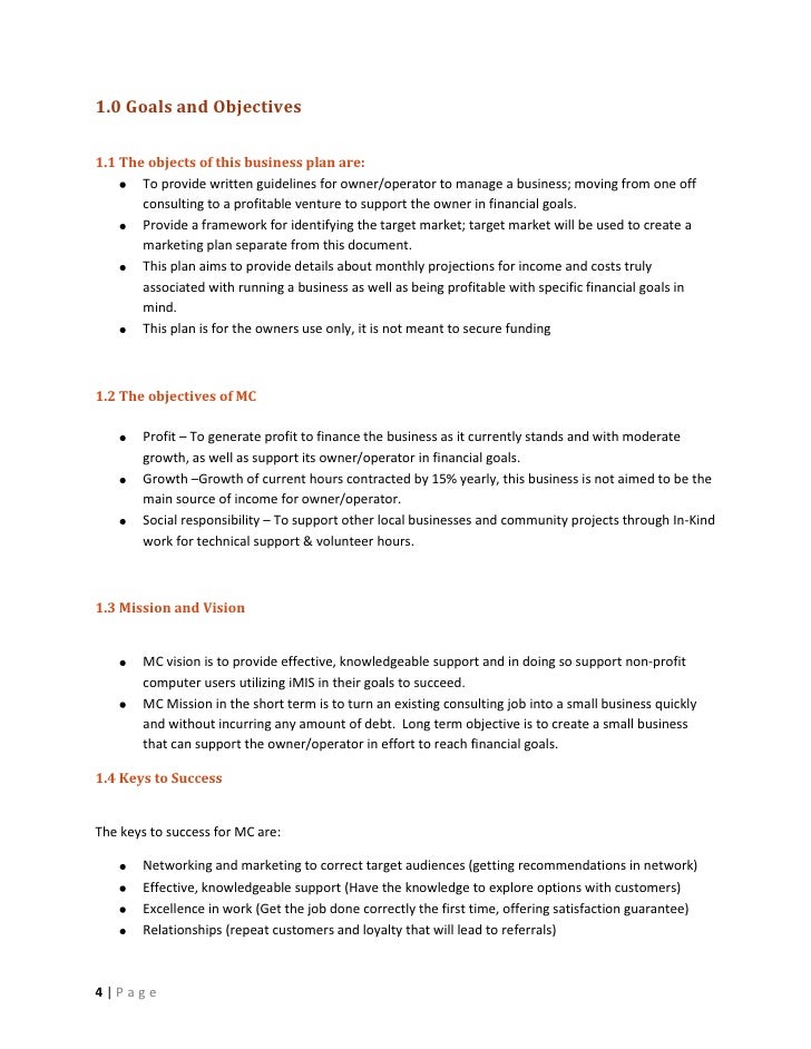 small business plan elizabeth mohr