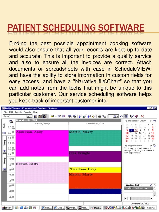 Small business scheduling software