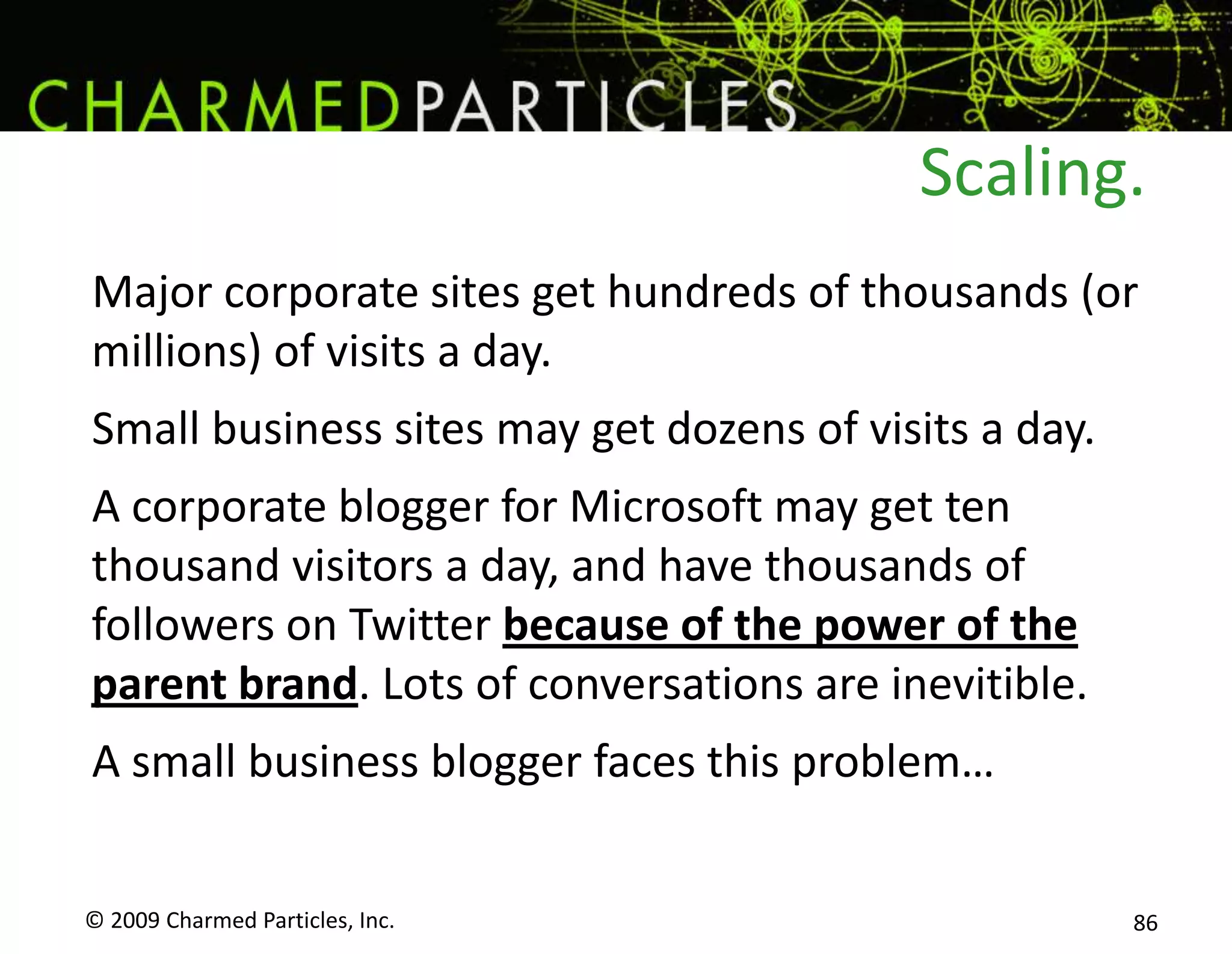 The collapse of advertising.© 2009 Charmed Particles, Inc. 71(source: Millward Brown: What’s In & What’s Out)