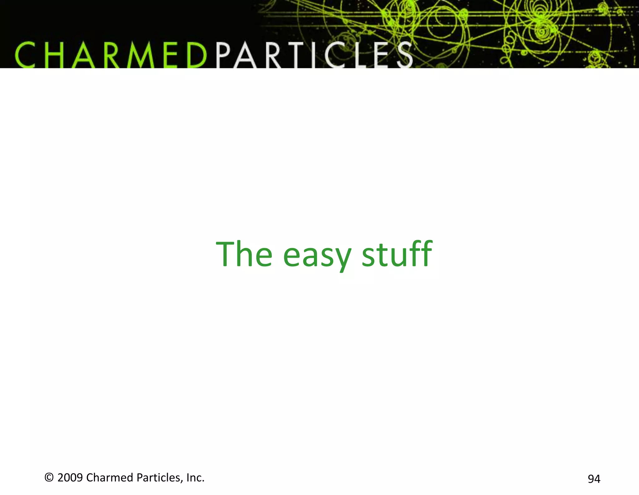 Small Business and Social Media© 2009 Charmed Particles, Inc. 79