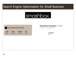 Search Engine Optimization for Small Business 