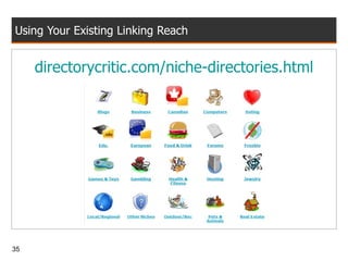 Using Your Existing Linking Reach directorycritic.com/niche-directories.html 
