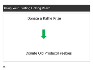 Using Your Existing Linking Reach Donate a Raffle Prize   Donate Old Product/Freebies  