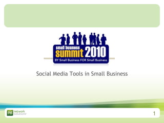 Social Media Tools in Small Business 