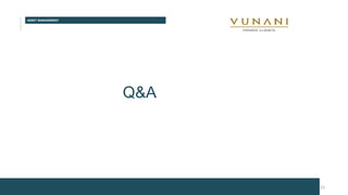 Q&A
ASSET MANAGEMENT
23
 