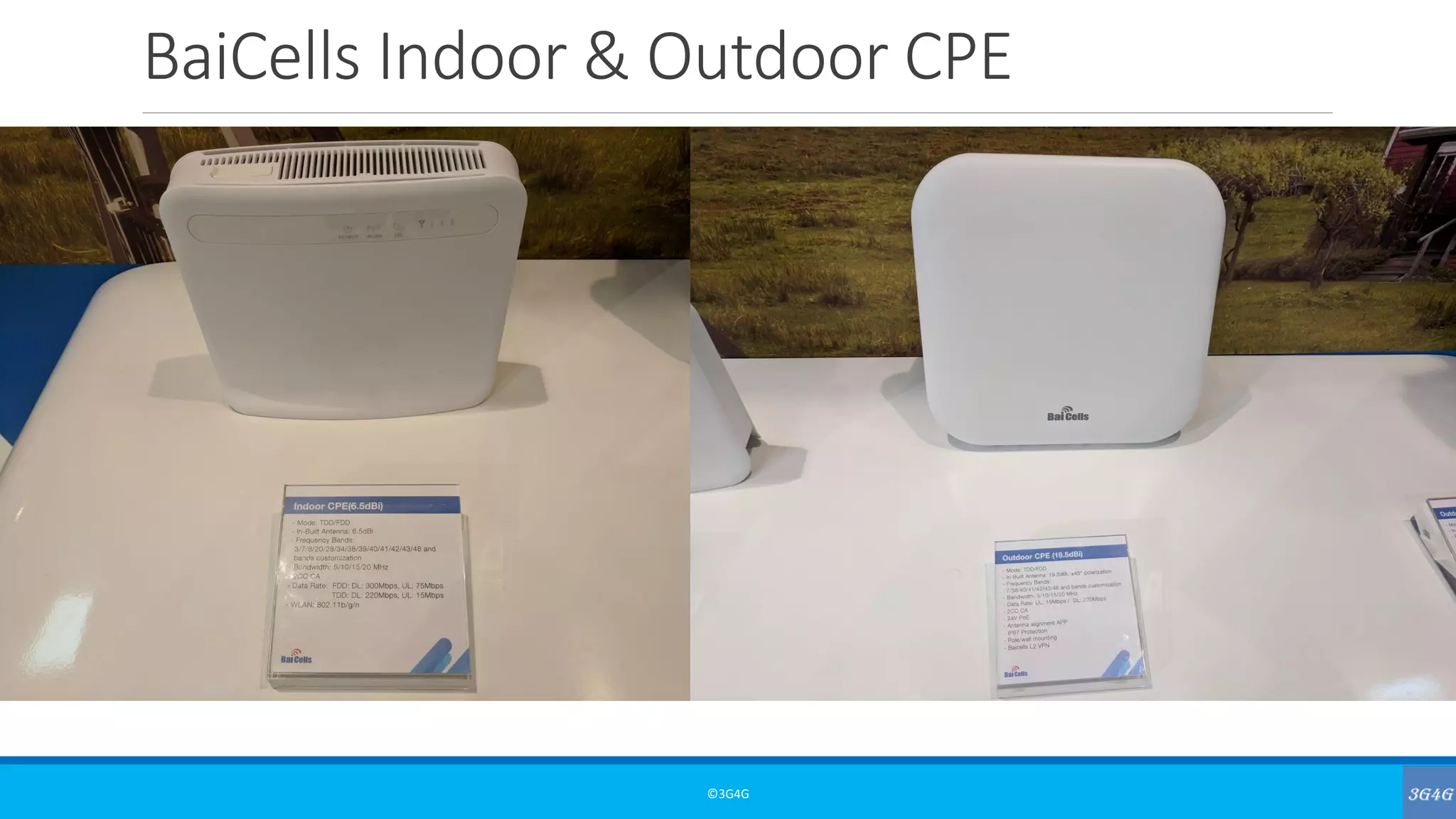 BaiCells Indoor & Outdoor CPE
©3G4G
 
