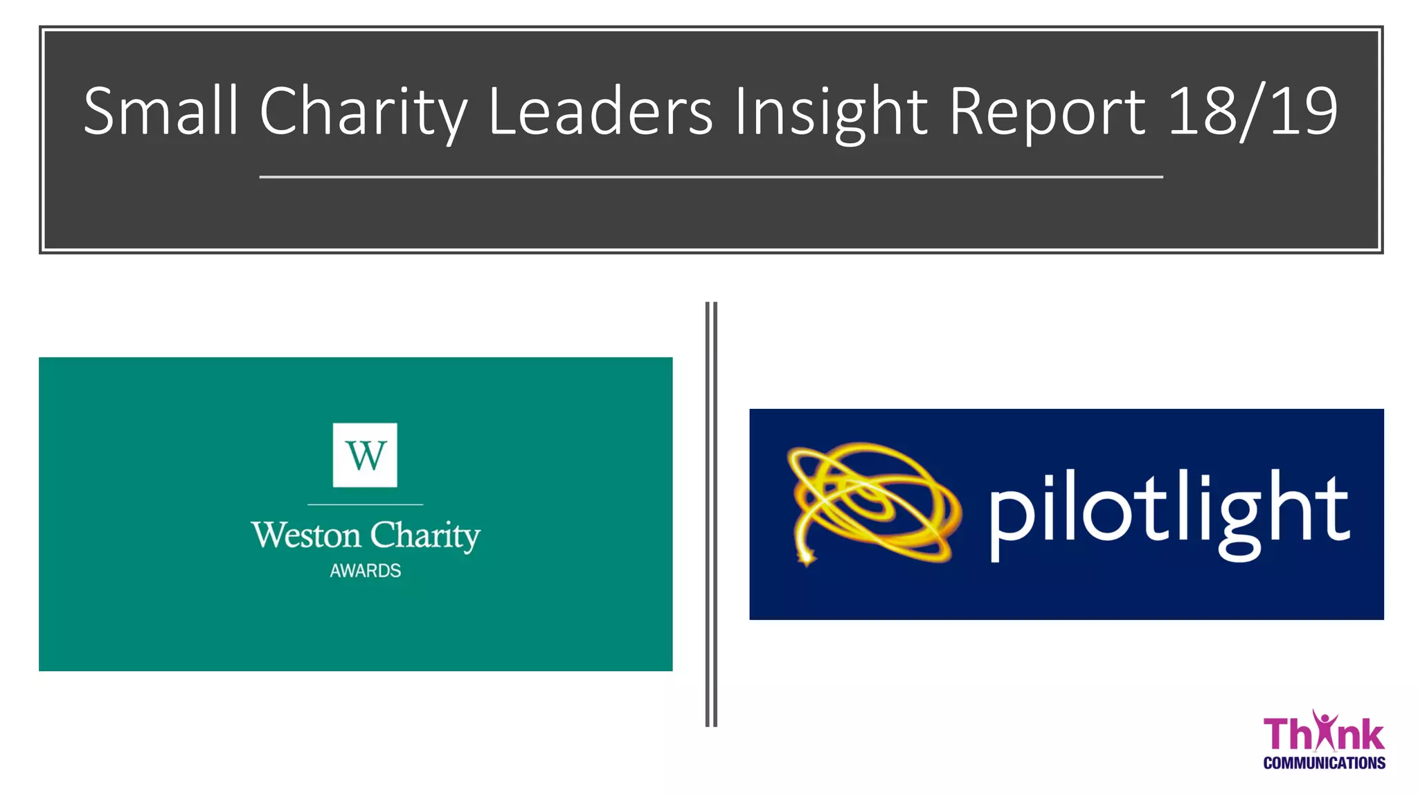 Small Charity Leaders Insight Report 18/19
 