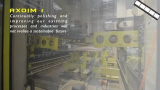 Continually polishing and
i m p r o v i n g o u r e x i s t i n g
processes and industries will
not realise a sustainable future
AXO I M 1
 