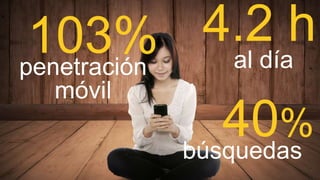 penetración
móvil
al día
búsquedas
 