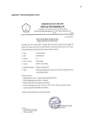 47

Appendix 1 Reccomendation Letter

 