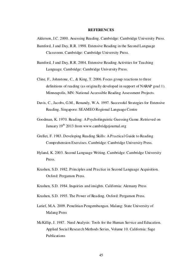 Developing Supplementary Reading Mterials