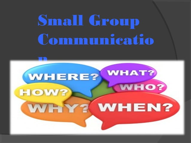 Small group communication | PPT