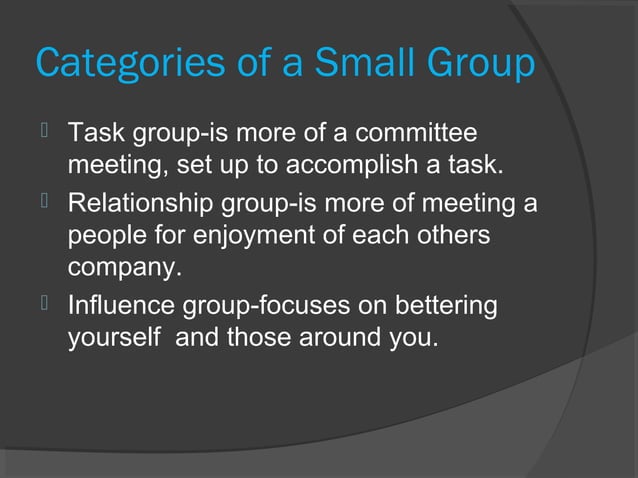 Small group communication | PPT