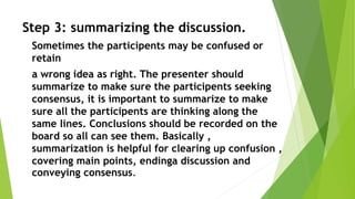 Small group discussion and buzz group method | PPTX
