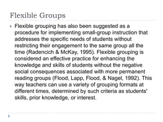 Gathering Student DataTo make informed instructional decisions, student data must be collected. This occurs by using a variety of assessments to determine student progress. A teacher uses diagnostic assessments to discover what students know and are able to do. The results provide information to enable the teacher to create instructional groups that best serve student needs. In addition to diagnostic assessments, formative assessments are used continually, allowing the teacher to modify and change each instructional group as needed. Student data is gathered in several ways.Reading BenchmarksInformal Reading InventoryReading Observations