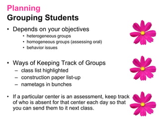 Student CentersWhat types of things can your students do on their own?3-47-85-6K-2