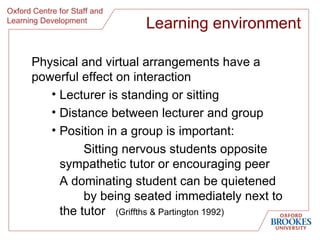 Small Group Teaching in Higher Education | PPT