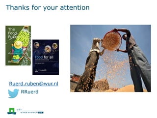 Thanks for your attention
Ruerd.ruben@wur.nl
RRuerd
 