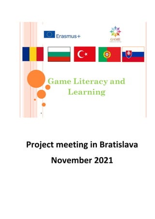 Project meeting in Bratislava
November 2021
 