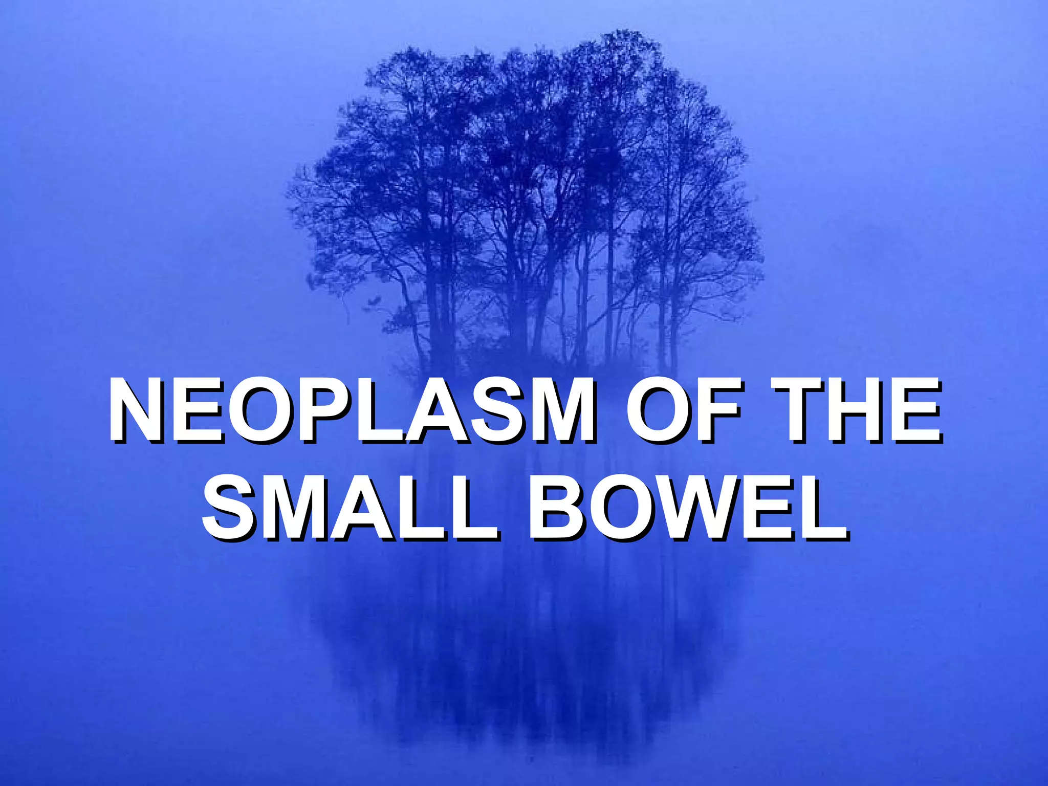 NEOPLASM OF THE SMALL BOWEL 