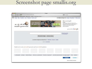 Screenshot page smallis.org 