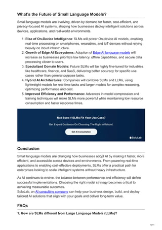 Small Language Models: Efficient, Cost-Effective AI Solutions for ...