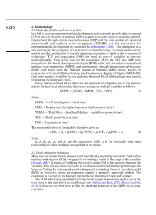 Small–medium enterprise formation and nigerian economic growth | PDF