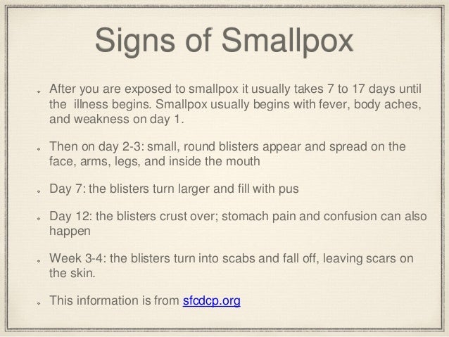 Smallpox Slideshow
