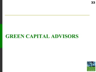 33




GREEN CAPITAL ADVISORS
 